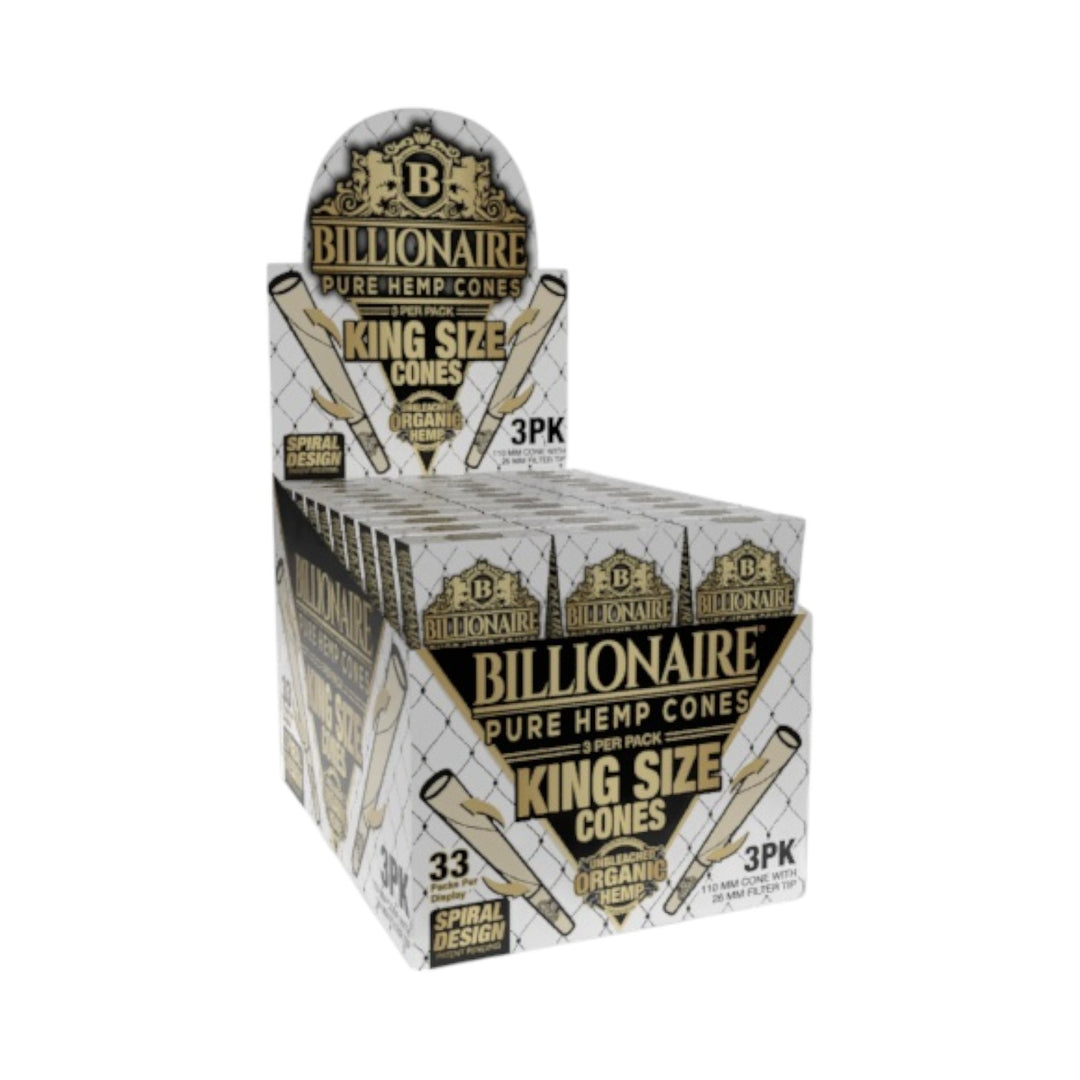 Billionaire Hemp Cones – 33 Pack