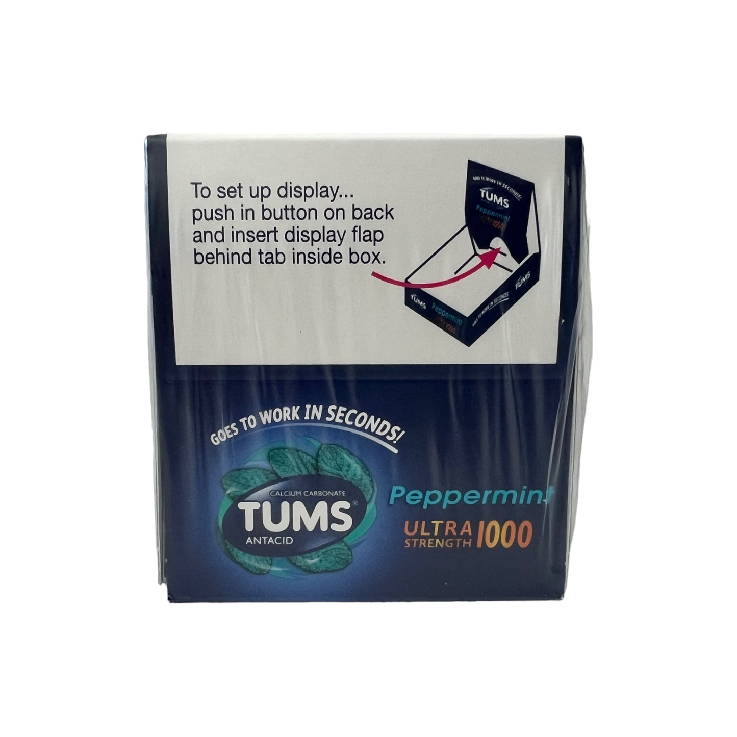 Tums Peppermint - 12-12 Single Rolls - Ultra Strength 1000