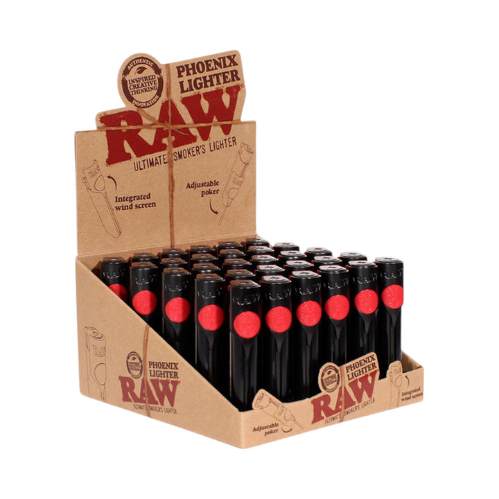 RAW Phoenix Refillable Torch Lighter – 30CT Display Box