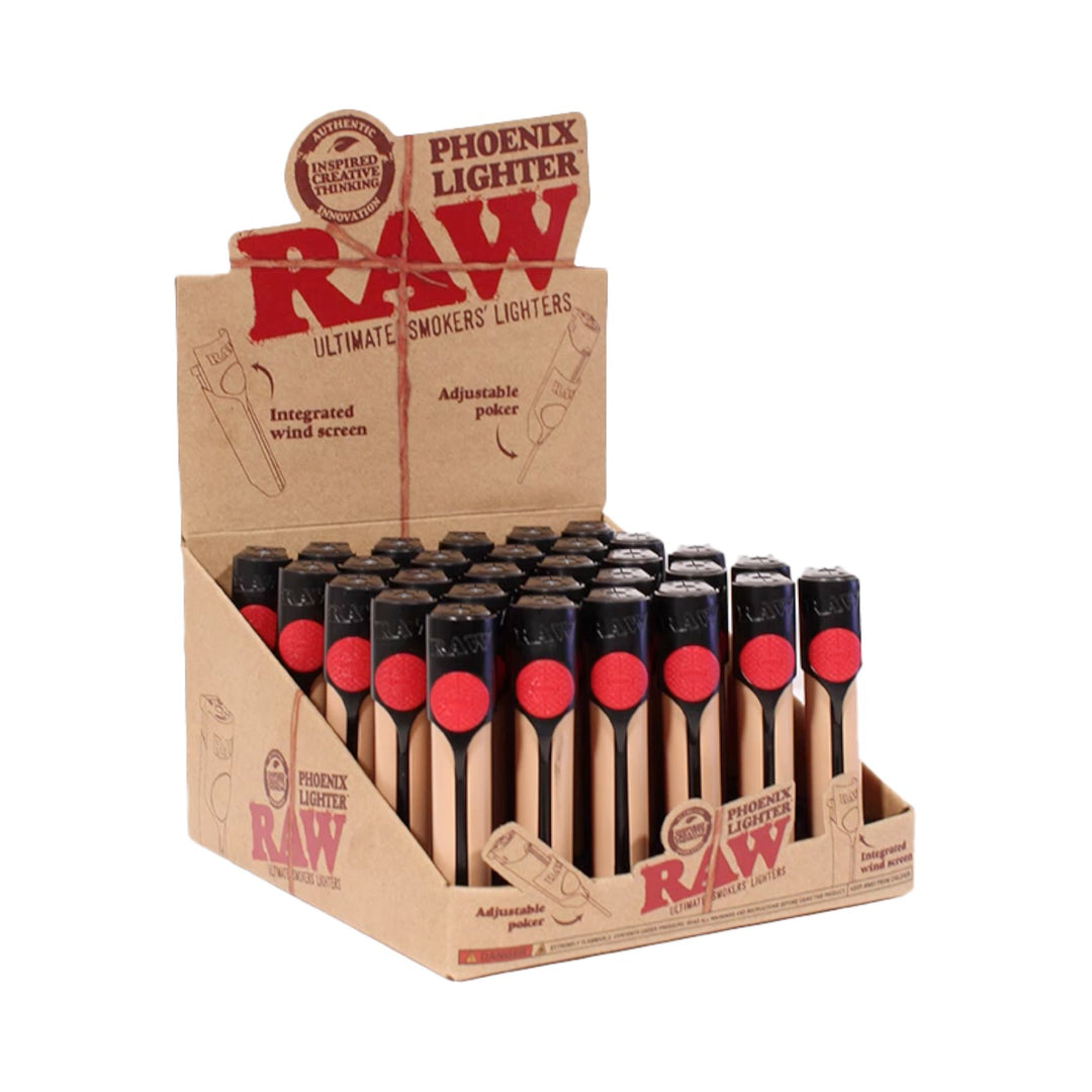 RAW Phoenix Refillable Torch Lighter – 30CT Display Box