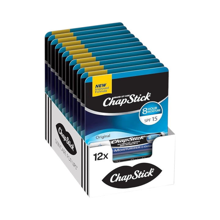 ChapStick 12-Pack - Skin Protectant (0.15oz Each)