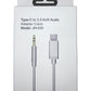 Type-C to 3.5 AUX Audio White Adapter Cable 12-Pack