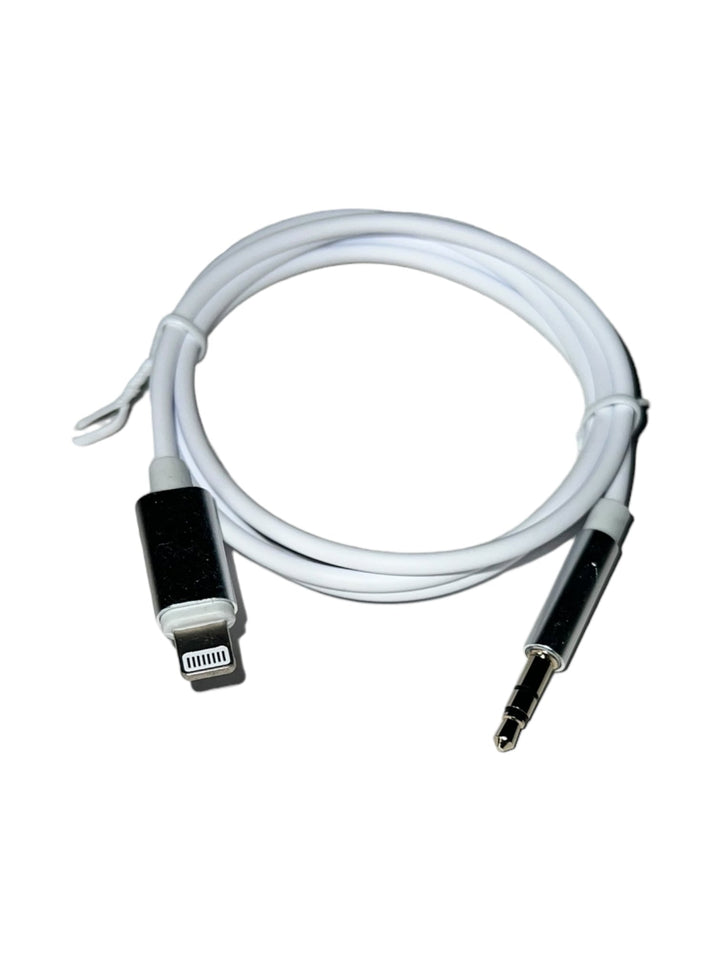 8 Pin to 3.5 AUX Audio White Adapter Cable Reval Distributor