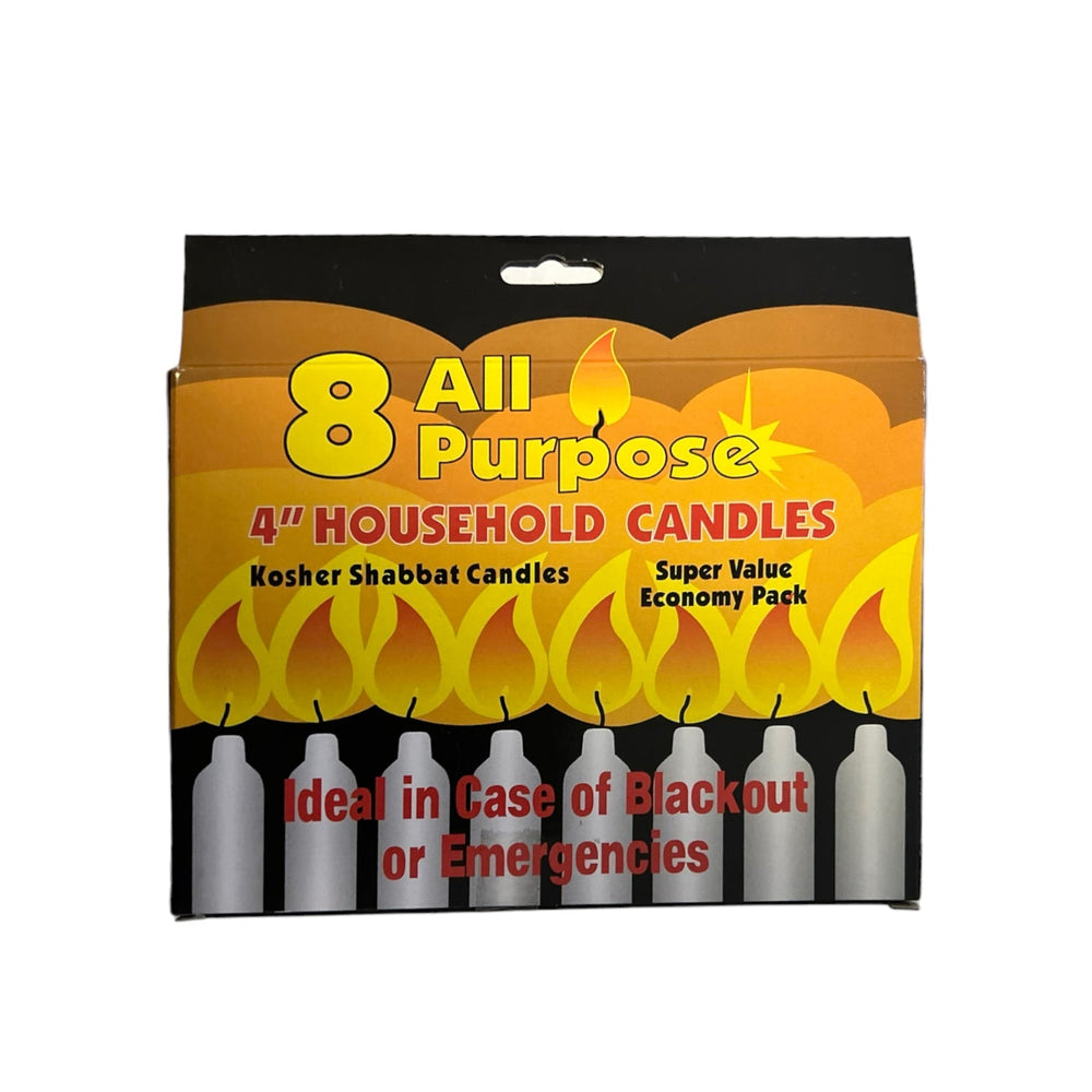 8 count 4" Household Candles Reval Distributor