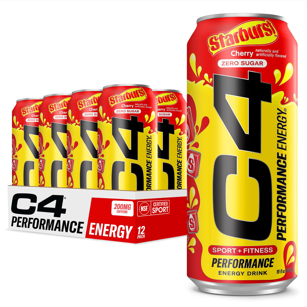 C4 Energy Drink StarBurst Cherry 16oz 12-Pack