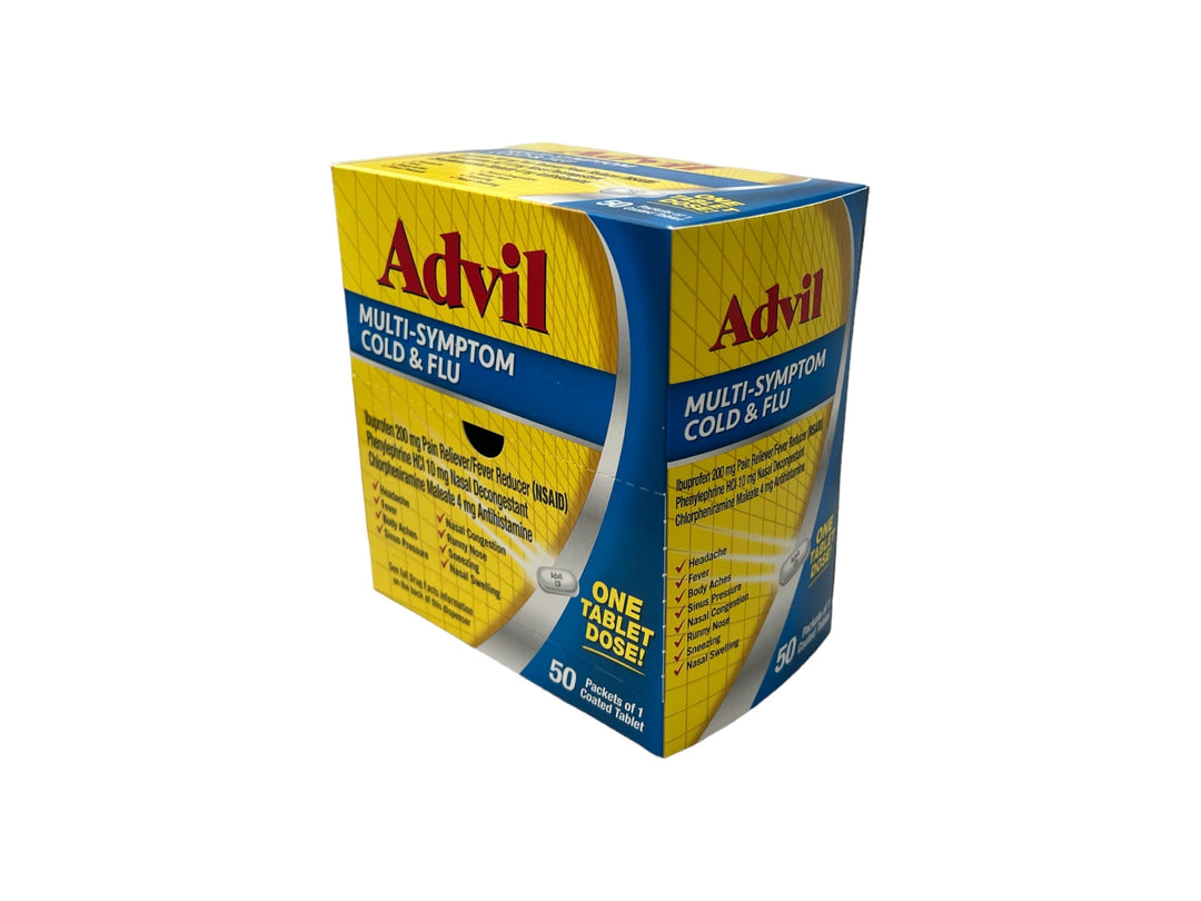 Advil Multi-Symptom Cold & Flu 50-Packs of 1 Reval Distributor