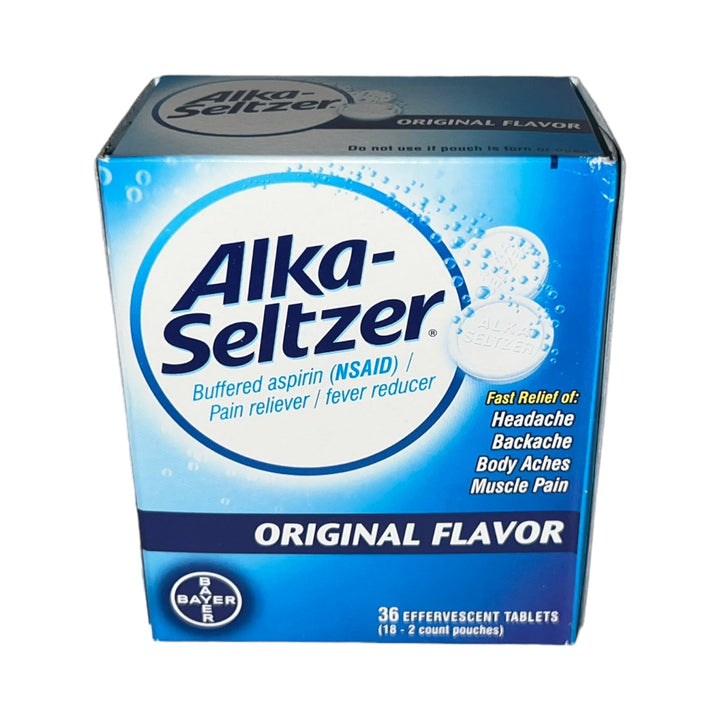 Alka Seltzer Original Reval Distributor 18 Packs of 2