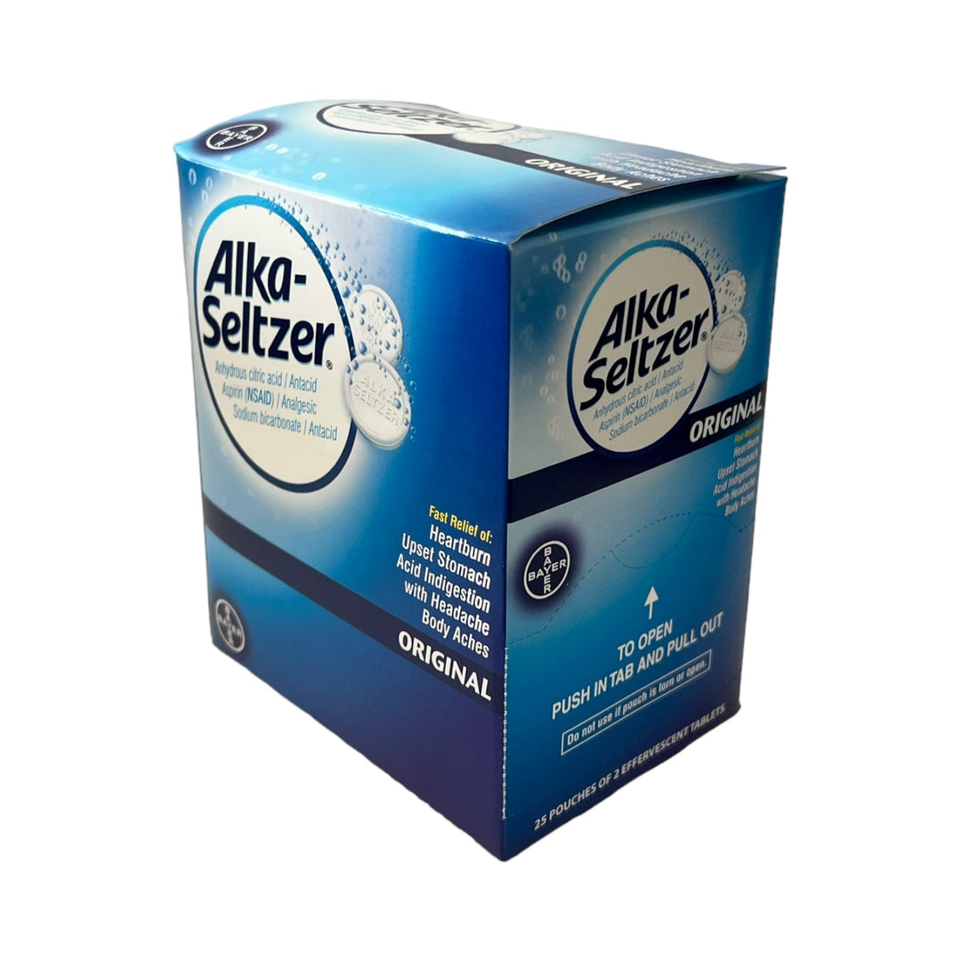 Alka Seltzer Original Reval Distributor 25 Packs of 2