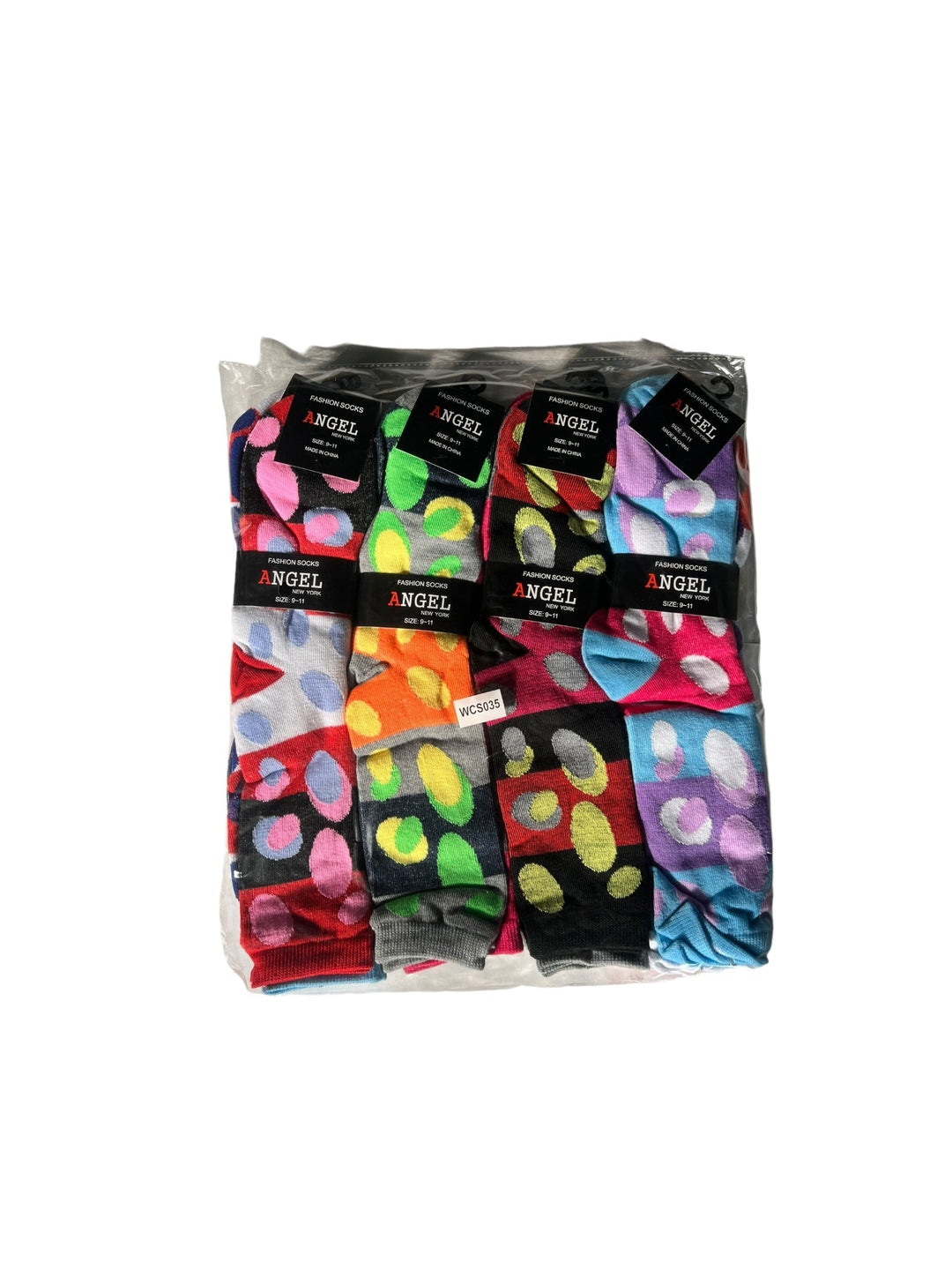 Angel Fashion Socks Size 9-11 12-Pairs Reval Distributor WCS035