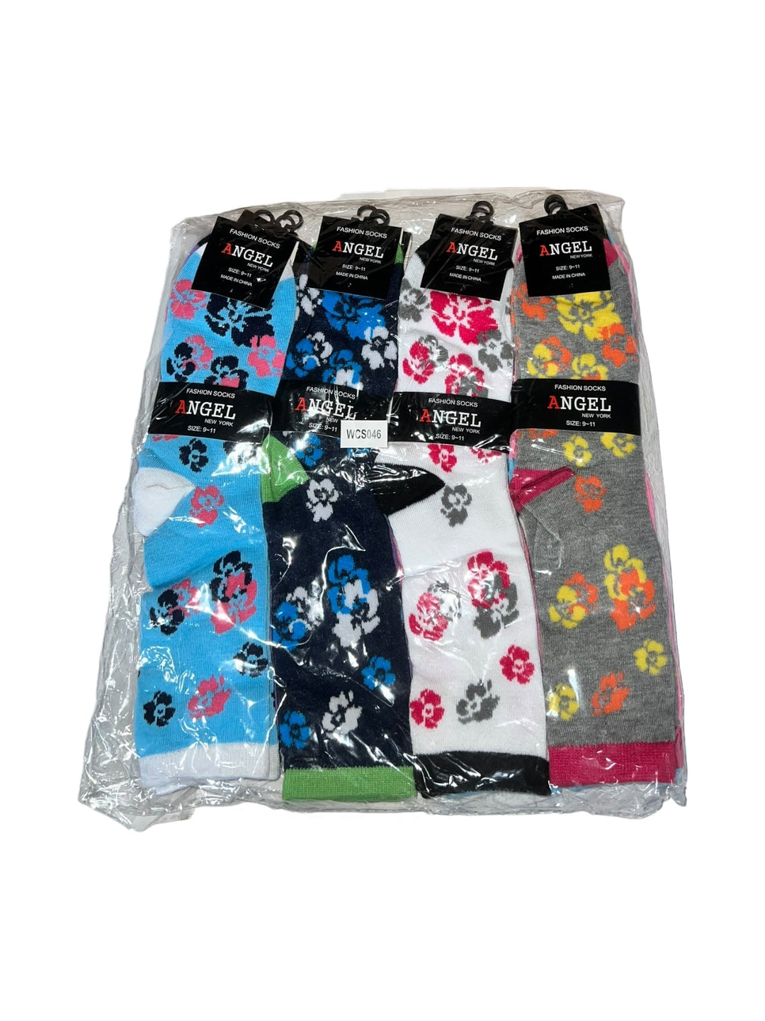 Angel Fashion Socks Size 9-11 12-Pairs