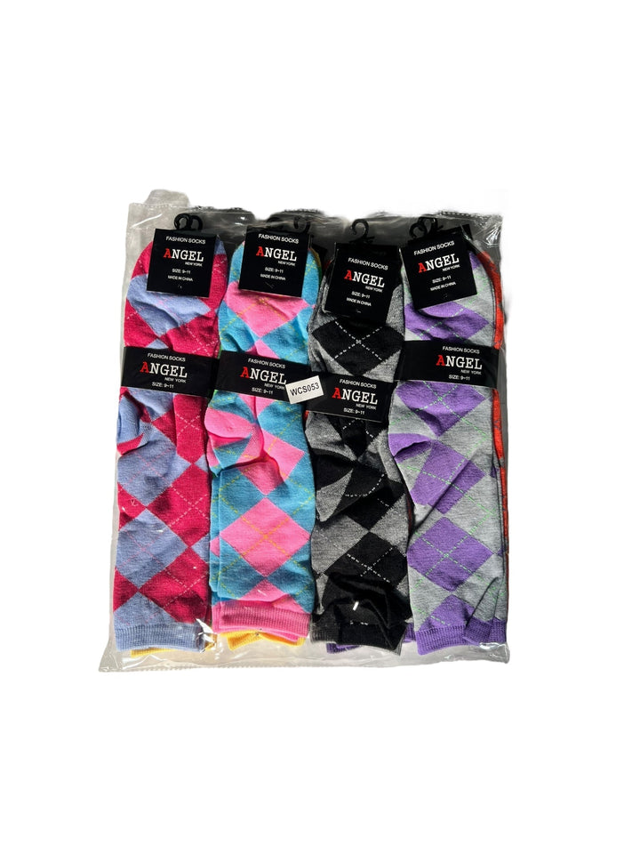 Angel Fashion Socks Size 9-11 12-Pairs Reval Distributor WCS053