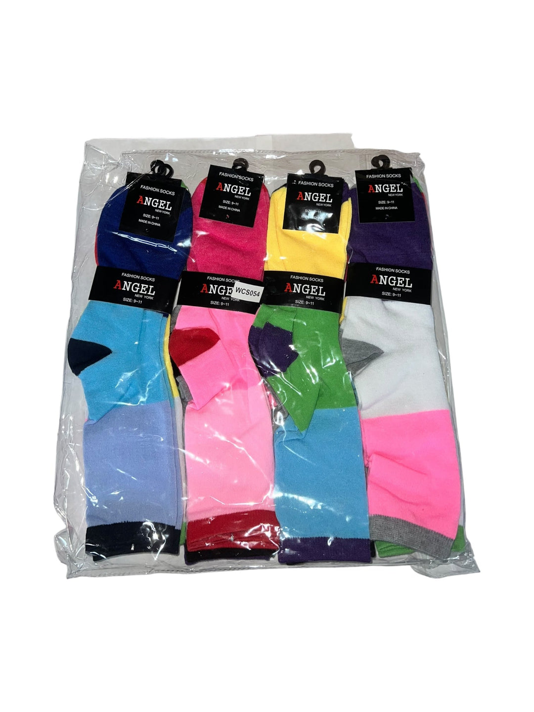 Angel Fashion Socks Size 9-11 12-Pairs