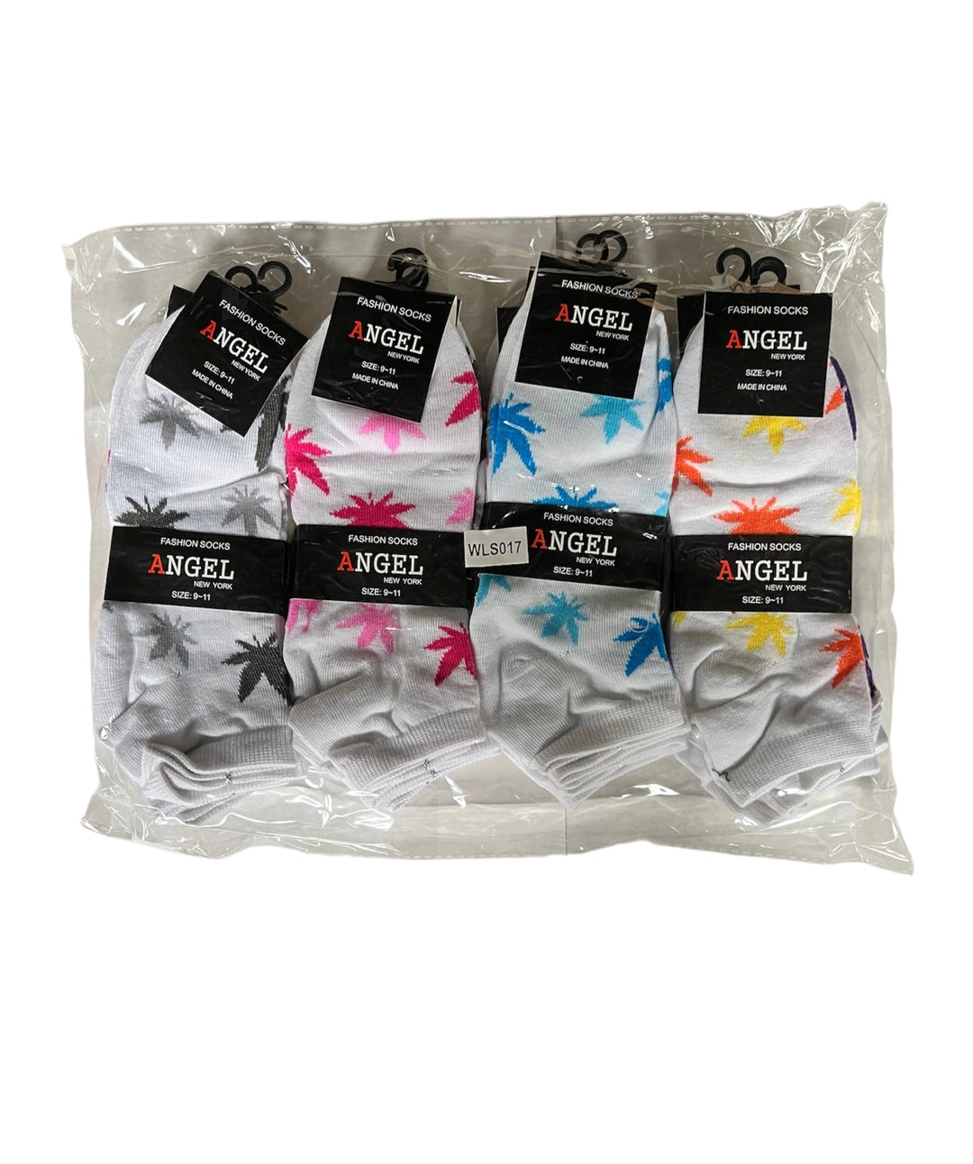 Angel Fashion Socks Size 9-11 12-Pairs