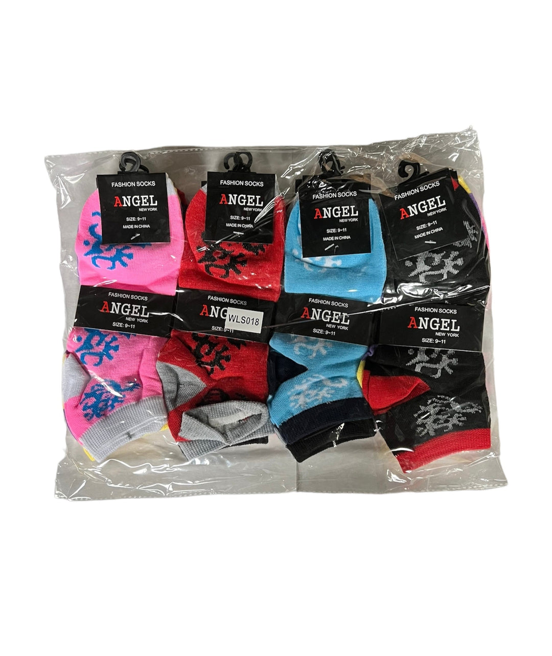 Angel Fashion Socks Size 9-11 12-Pairs