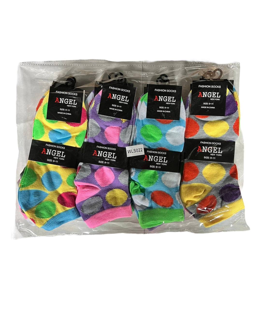 Angel Fashion Socks Size 9-11 12-Pairs