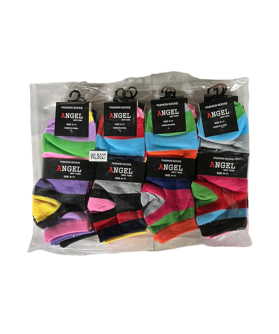 Angel Fashion Socks Size 9-11 12-Pairs