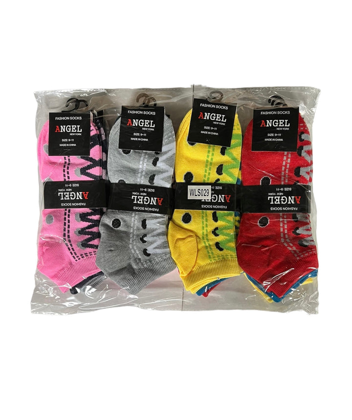 Angel Fashion Socks Size 9-11 12-Pairs