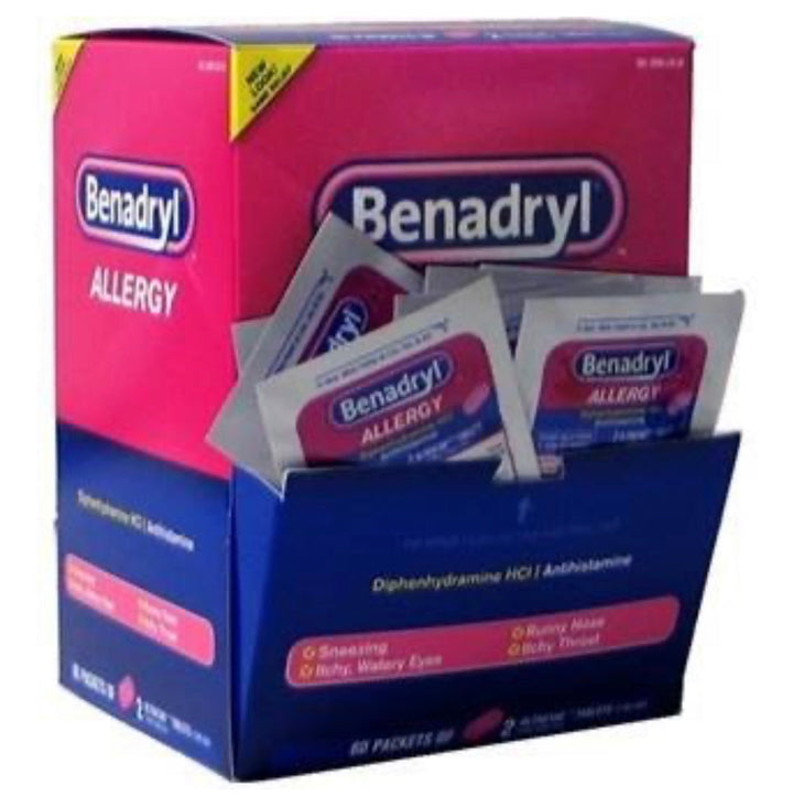 Benadryl Allergy Reval Distributor 60 Packs of 2