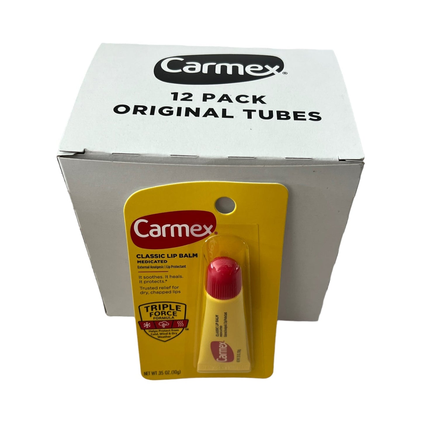 Carmex 12 ct Reval Distributor Original Tube Cards 12ct 0.35OZ