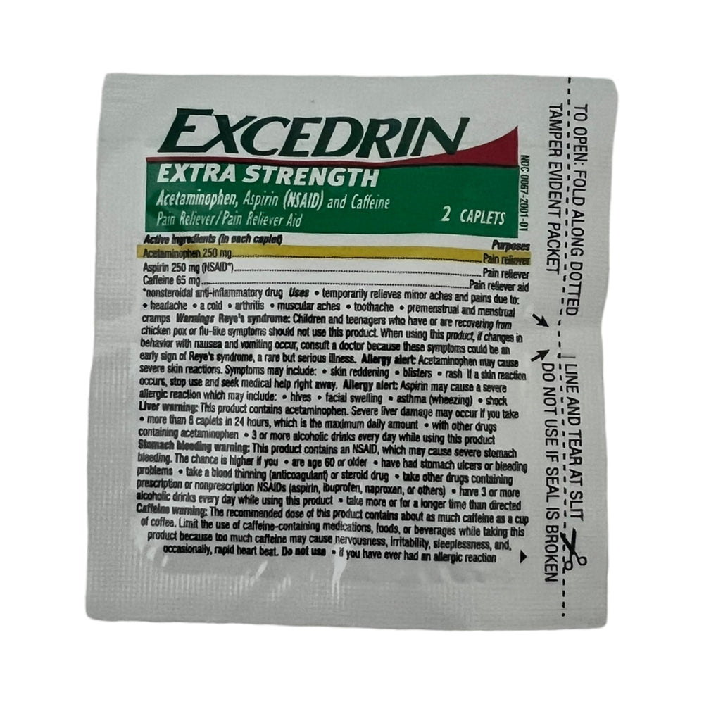 Excedrin Extra Strength 25 Packs 2ct Reval Distributor