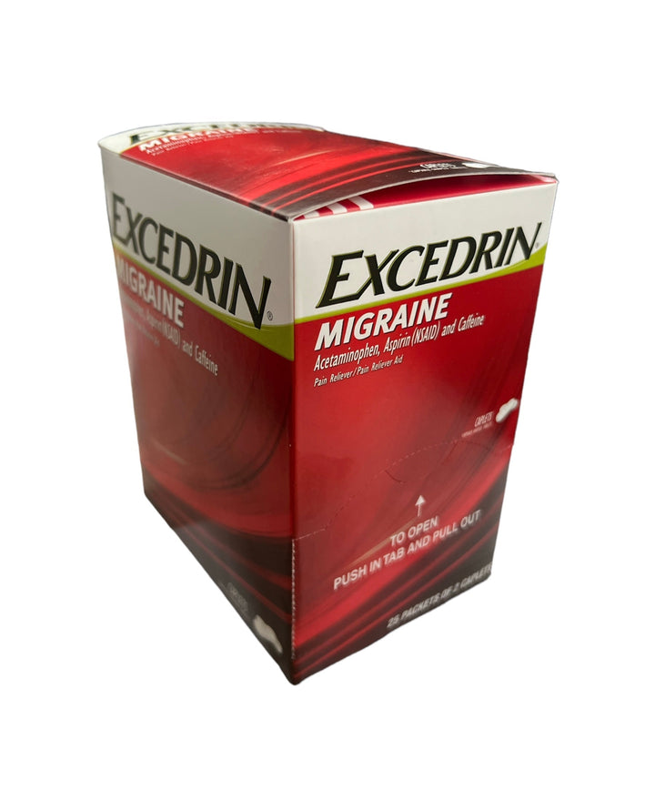 Excedrin Migraine Reval Distributor 25 Packs of 2