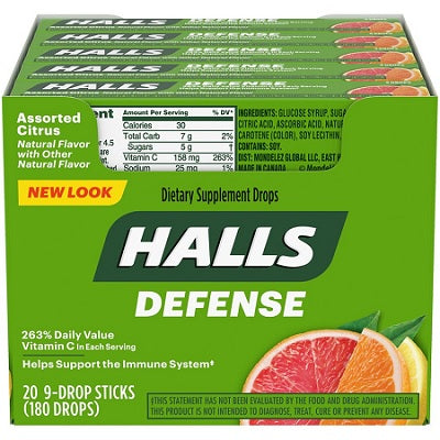 Halls 9-Piece 20ct Reval Distributor Citrus