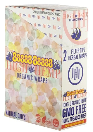 High Hemp 25-Pack With Display Reval Distributor 88888 88888 (Hubba Bubba)