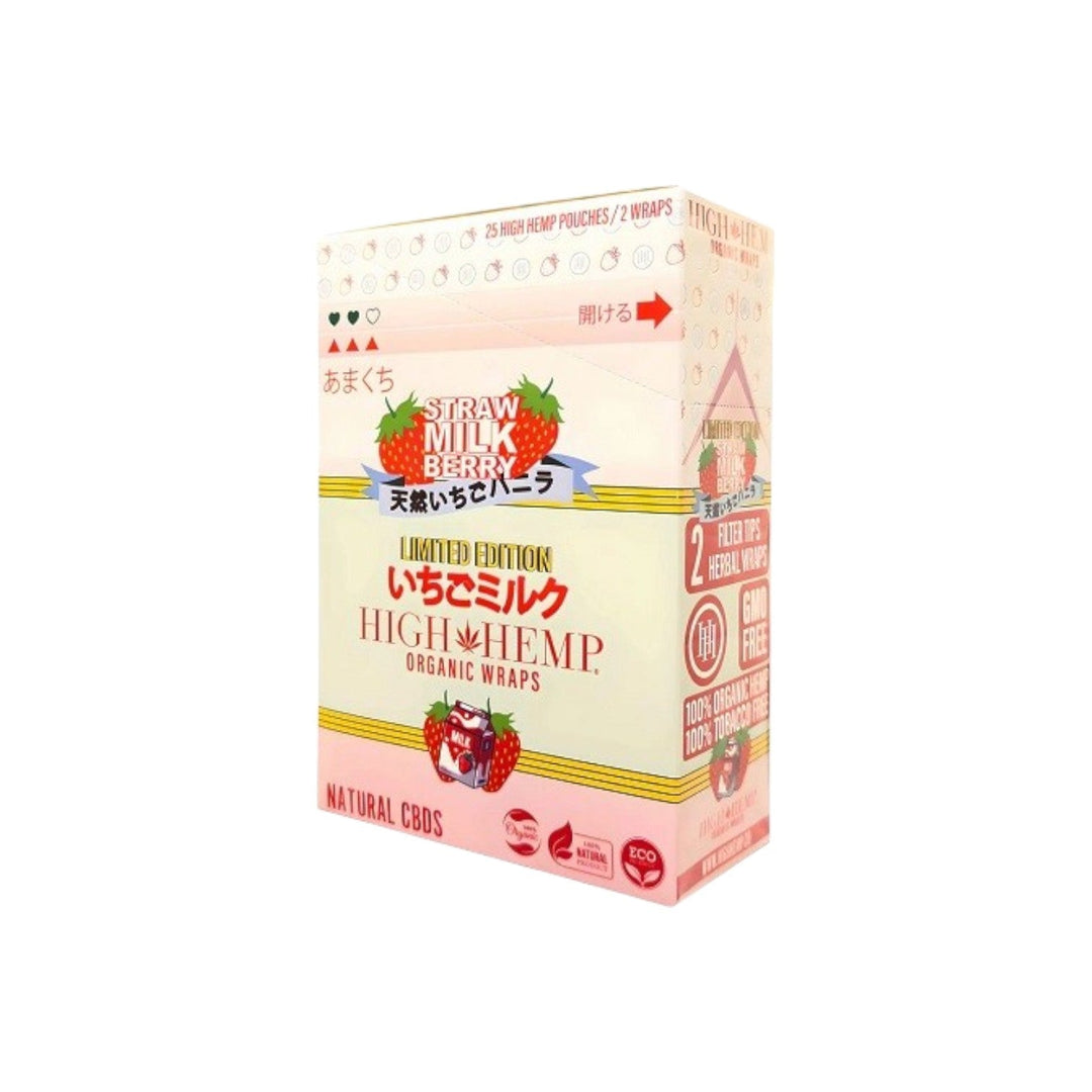 High Hemp 25-Pack With Display Reval Distributor Stawberry Milk