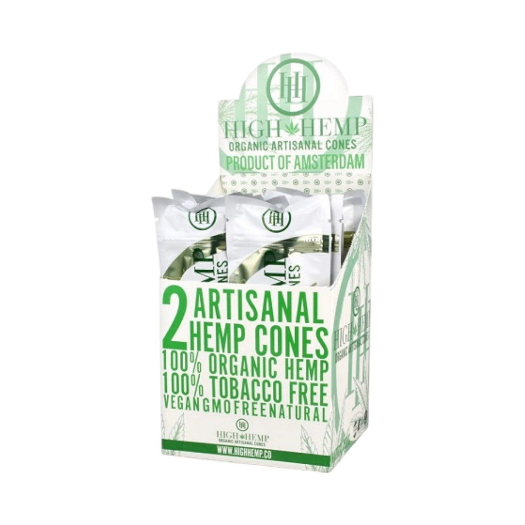 High Hemp Organic Wrap Cones – 15 Packs of 2 Reval Distributor Original