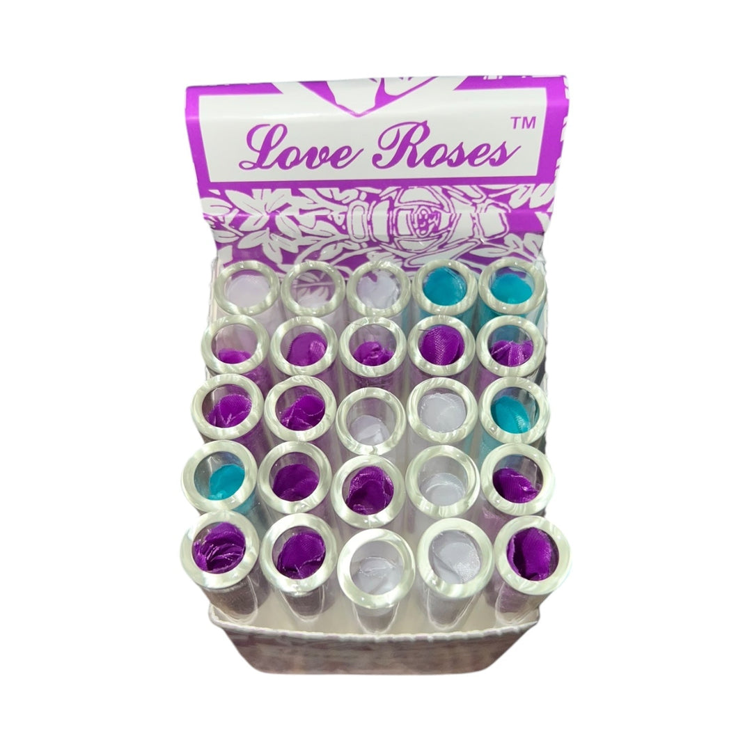 Love Roses Glass Purple 25ct Reval Distributor