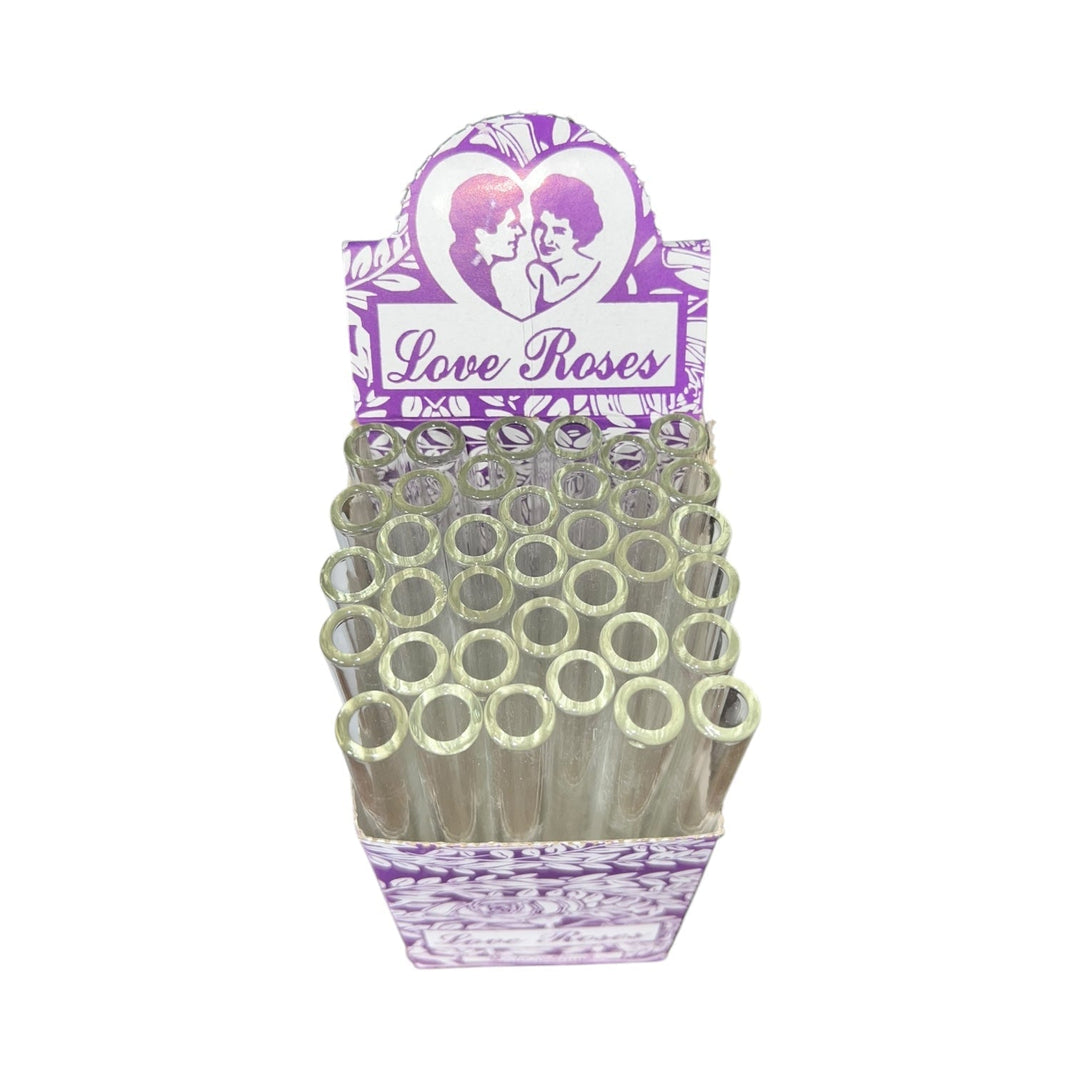 Love Roses Glass Purple 6-Inch 36ct Reval Distributor