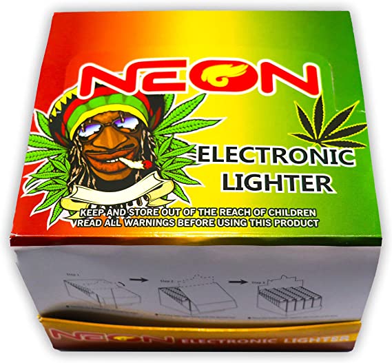 Neon Electronic Lighters 50 ct Reval Distributor