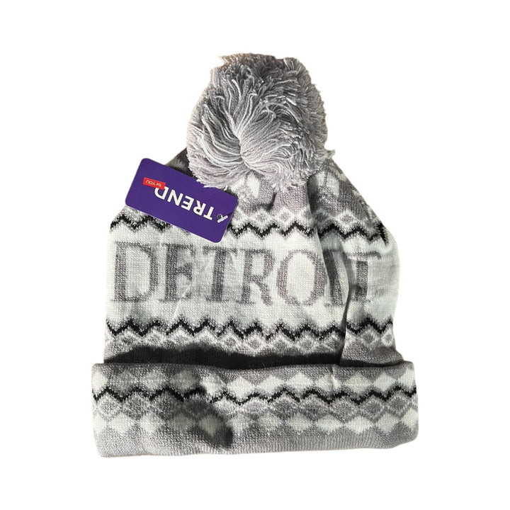 Pom Pom Hats Detroit 12-Pack Reval Distributor Gray