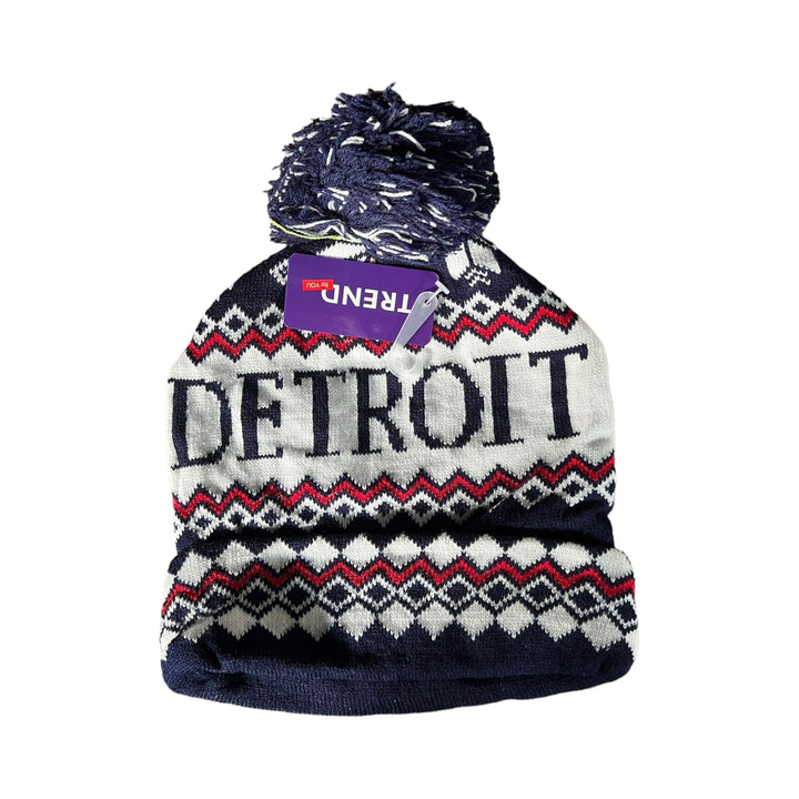 Pom Pom Hats Detroit 12-Pack Reval Distributor Navy Blue