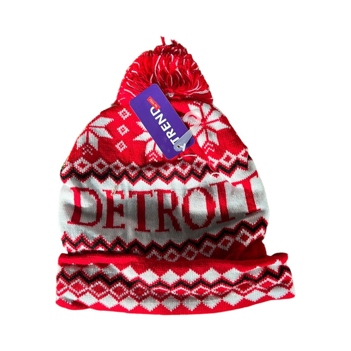 Pom Pom Hats Detroit 12-Pack Reval Distributor Red