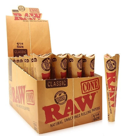 Raw Cone 32ct Display Reval Distributor Classic 1 1/4