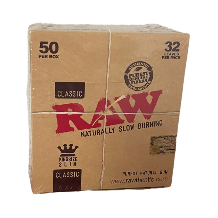 Raw Paper King Slim Classic 50ct Display Reval Distributor