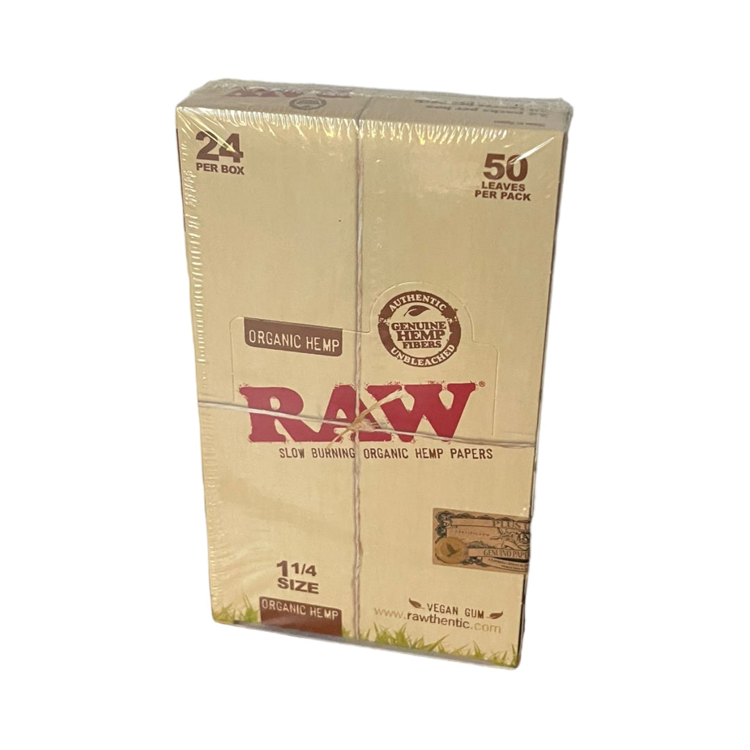 Raw Paper Organic 1 1/4 24ct With Display Reval Distributor