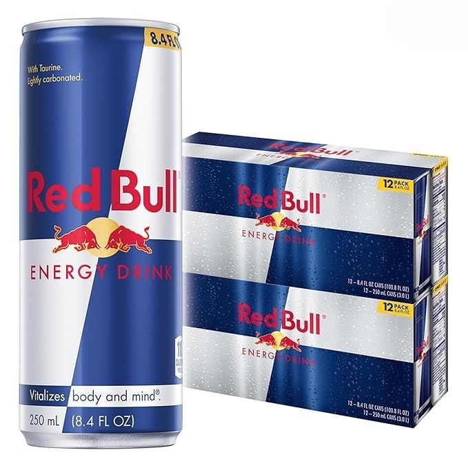 Red Bull Energy Drink 8.4oz 24-Pack (Two 12-Can Boxes) Reval Distributor