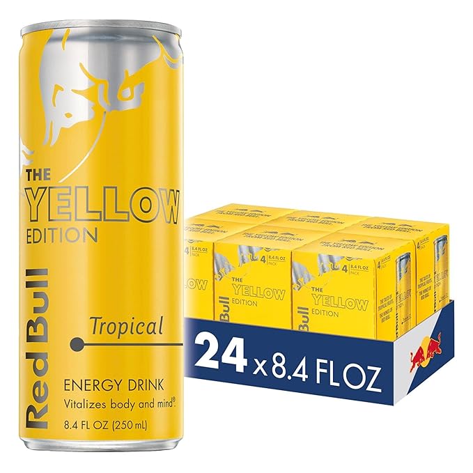 Red Bull Tropical 8.4oz 24 Cans (6 Packs of 4) Reval Distributor