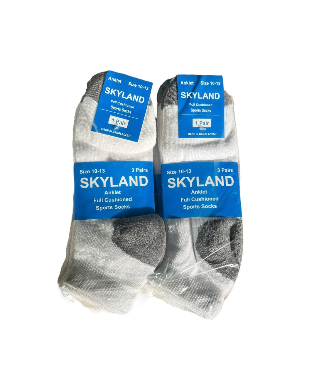 Skyland Anklet Socks 12-Pairs Reval Distributor H&T Grey 10-13