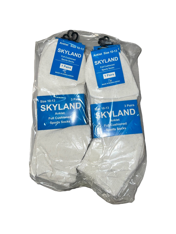 Skyland Anklet Socks 12-Pairs Reval Distributor White 10-13