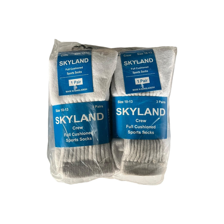 Skyland Crew Socks 12-Pairs Reval Distributor White 10-13