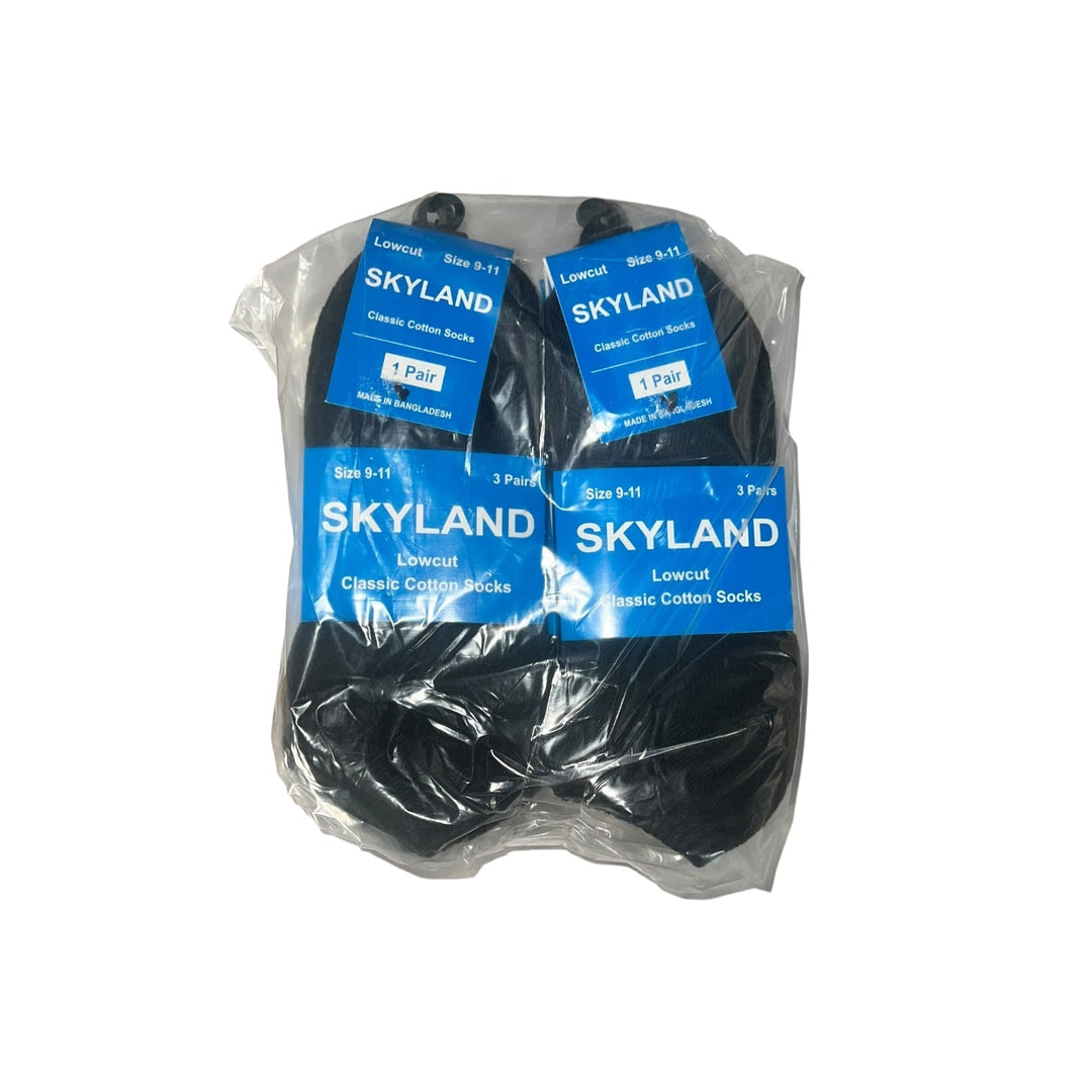 Skyland Lowcut Socks 12-Pairs Reval Distributor Black 9-11