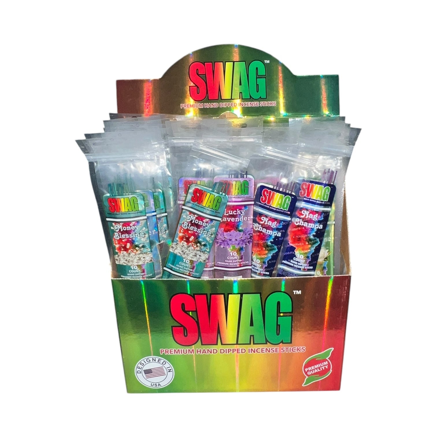 Swag Incense Reval Distributor 72-Pack With Display