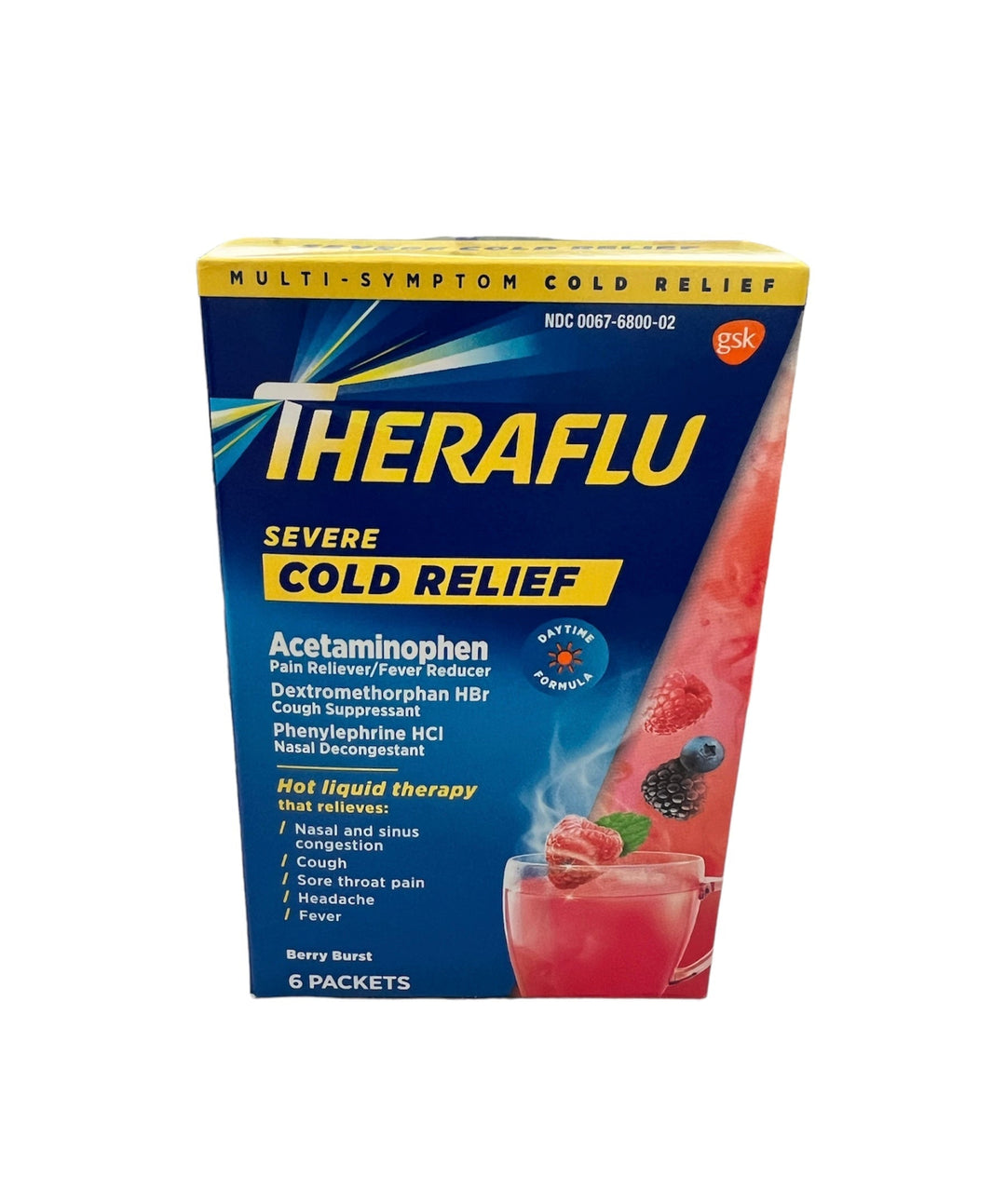 Theraflu 6 ct Reval Distributor Daytime Severe Cold Relief