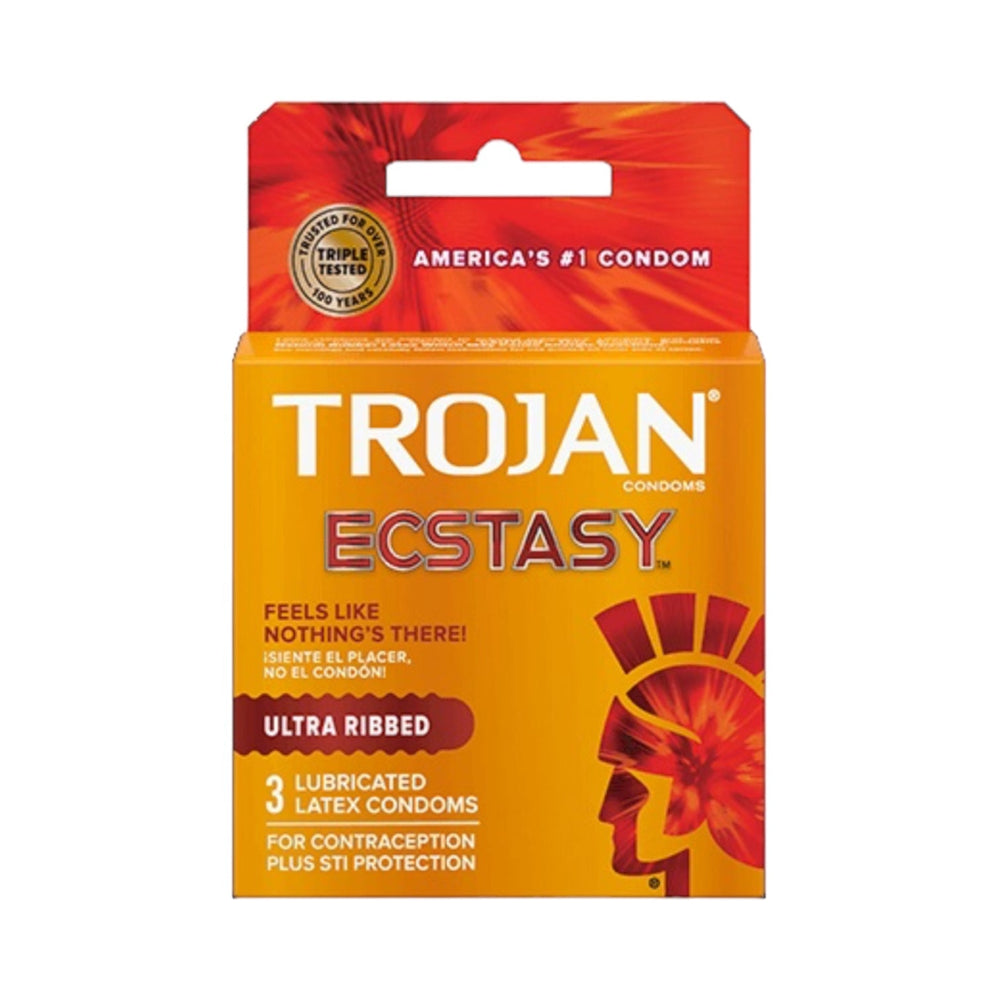 Trojan Ecstasy Condoms 6 Packs of 3 Reval Distributor