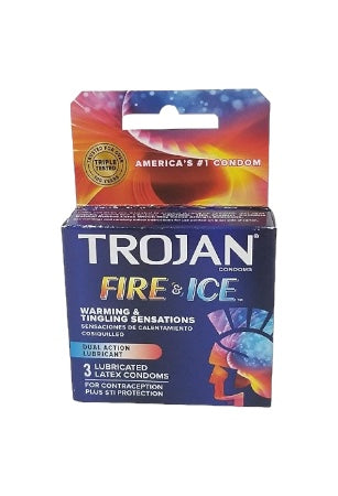 Trojan Fire & Ice Condoms 6 Packs of 3 Reval Distributor