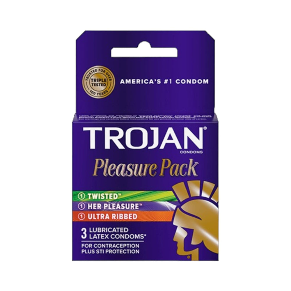 Trojan Pleasure Pack Condoms 6 Packs of 3 Reval Distributor