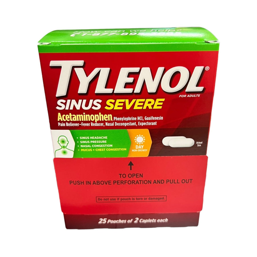 Tylenol Sinus Severe 25 ct Reval Distributor